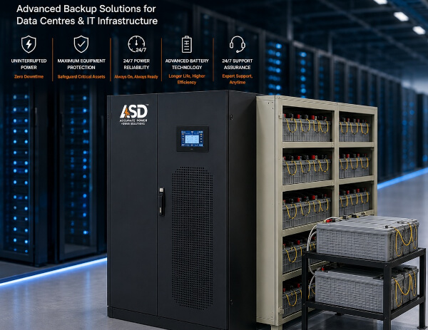Data centre UPS and industrial battery backup