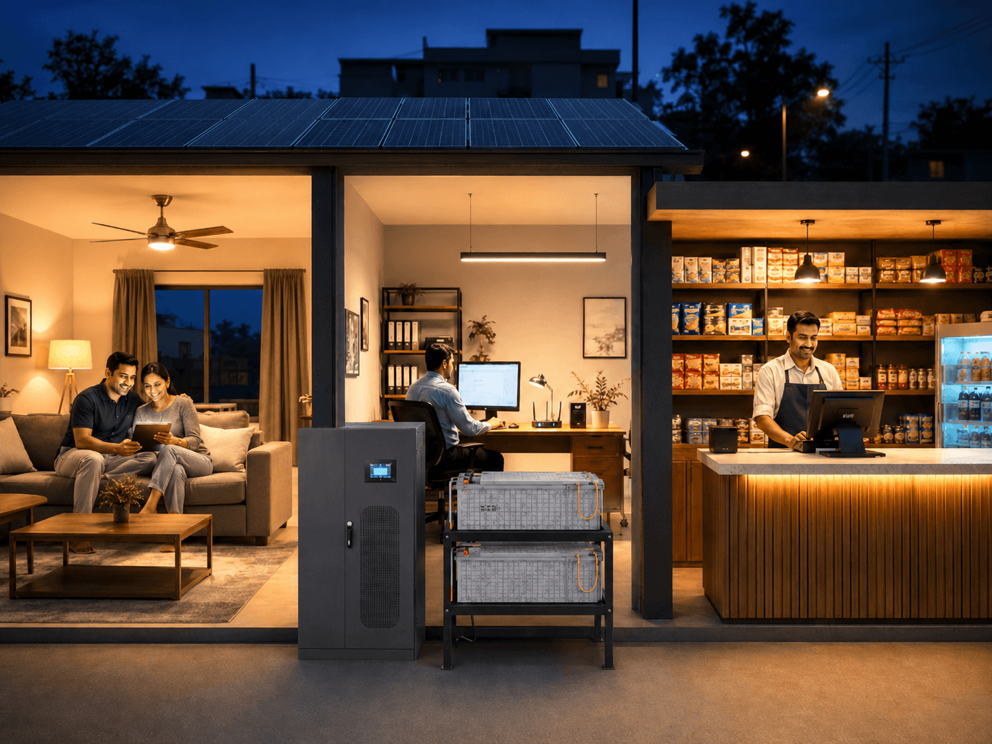 Home and office inverter backup solution