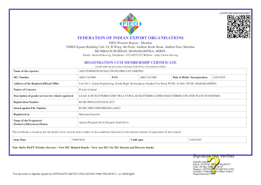 Import Export Certificate